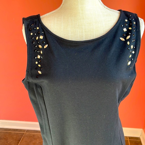 Brand new black slip on dress from New York & company in size L! - Picture 2 of 3